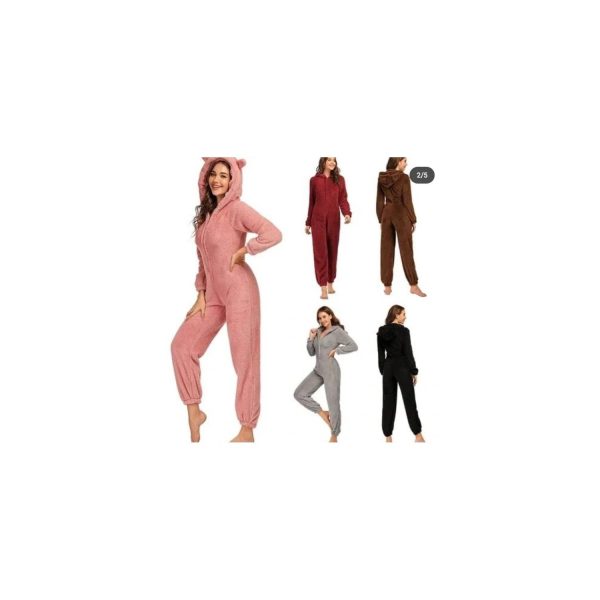 Pijama Enterito Tedy Mujer Invierno Osito - Imagen 3