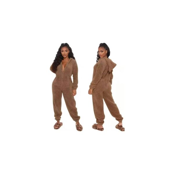 Pijama Enterito Tedy Mujer Invierno Osito - Imagen 2