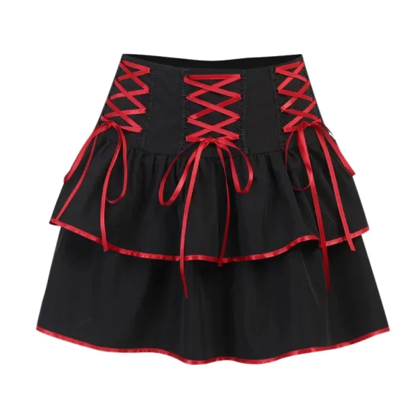 Falda Plisada Estilo Gótico - Imagen 2
