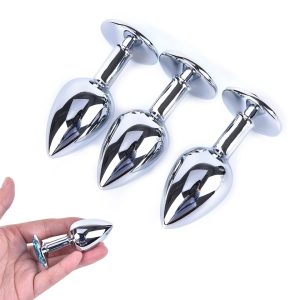 Plug Anal Dilatador Acero Inoxidable Cristal Talla S