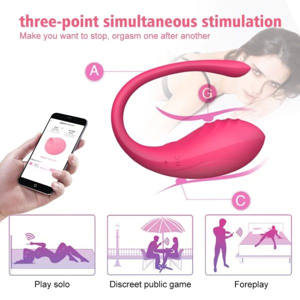 Vibrador Vaginal Controlado Por App - Imagen 2