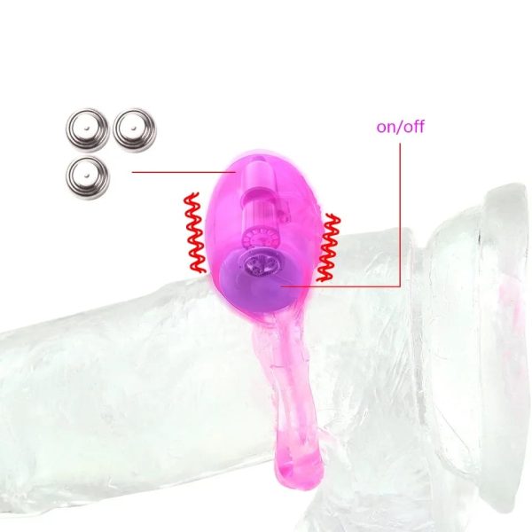 Anillo Vibrador Simple de Silicona - Imagen 5