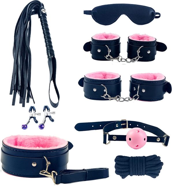 Set De Bdsm Bondage Erótico 8 Pcs - Imagen 3