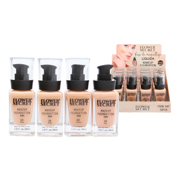 2 Bases Maquillaje Liquida Flower Secret - Imagen 2