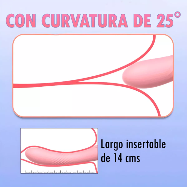 Vibrador Consolador Dual Recargable Usb - Imagen 4