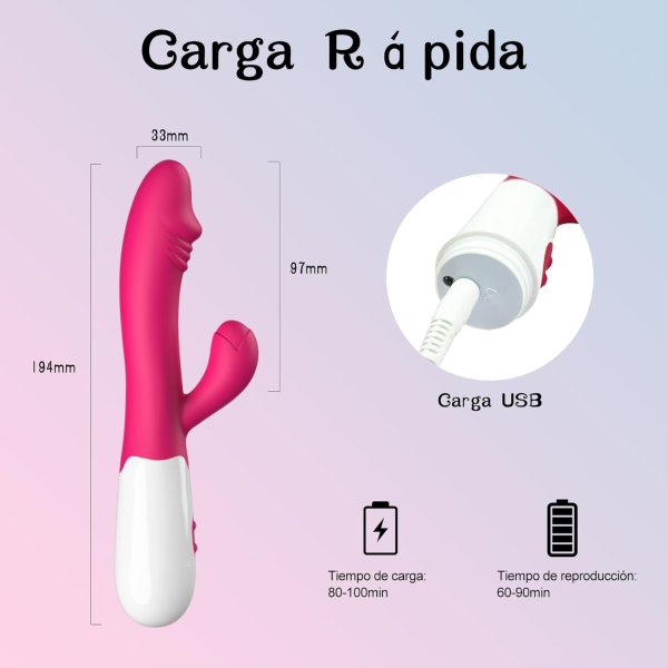 Vibrador Estimulador Punto G Clitoris - Imagen 4