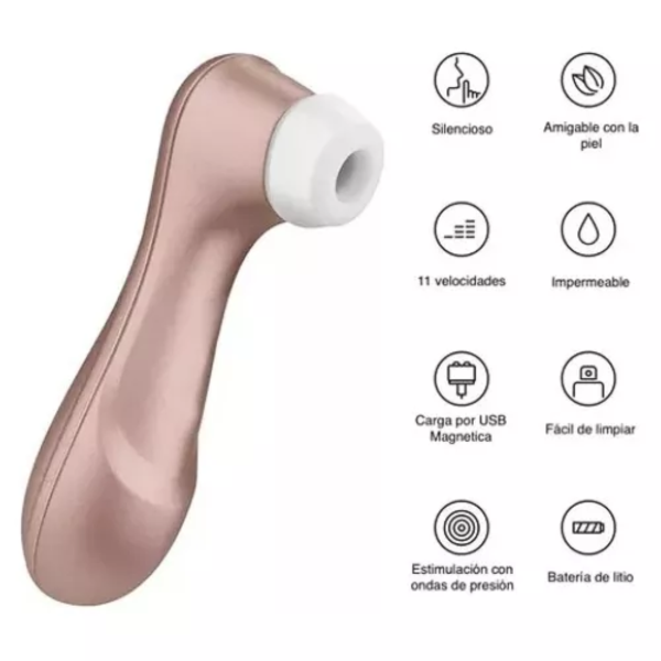 Succionador De Clitoris Recargable USB Satisfyer Pro 2 - Imagen 4